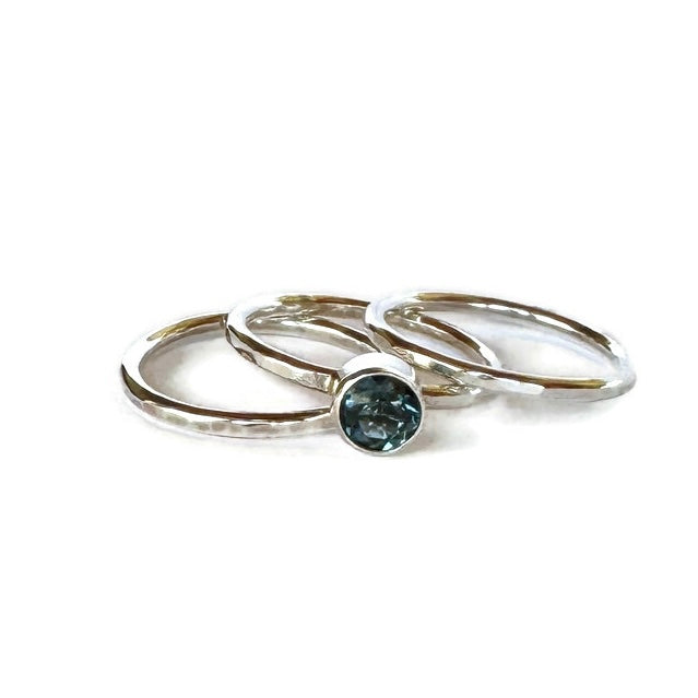 Blue Kyanite Stacking Ring