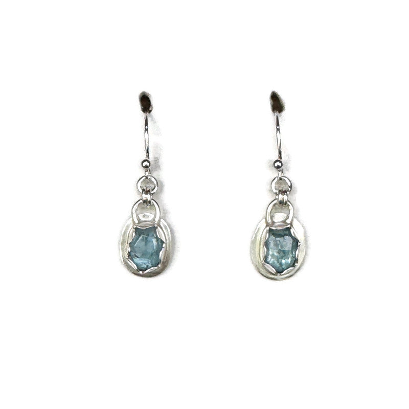 Blue Ocean Kyanite Gemstone Everyday Earrings