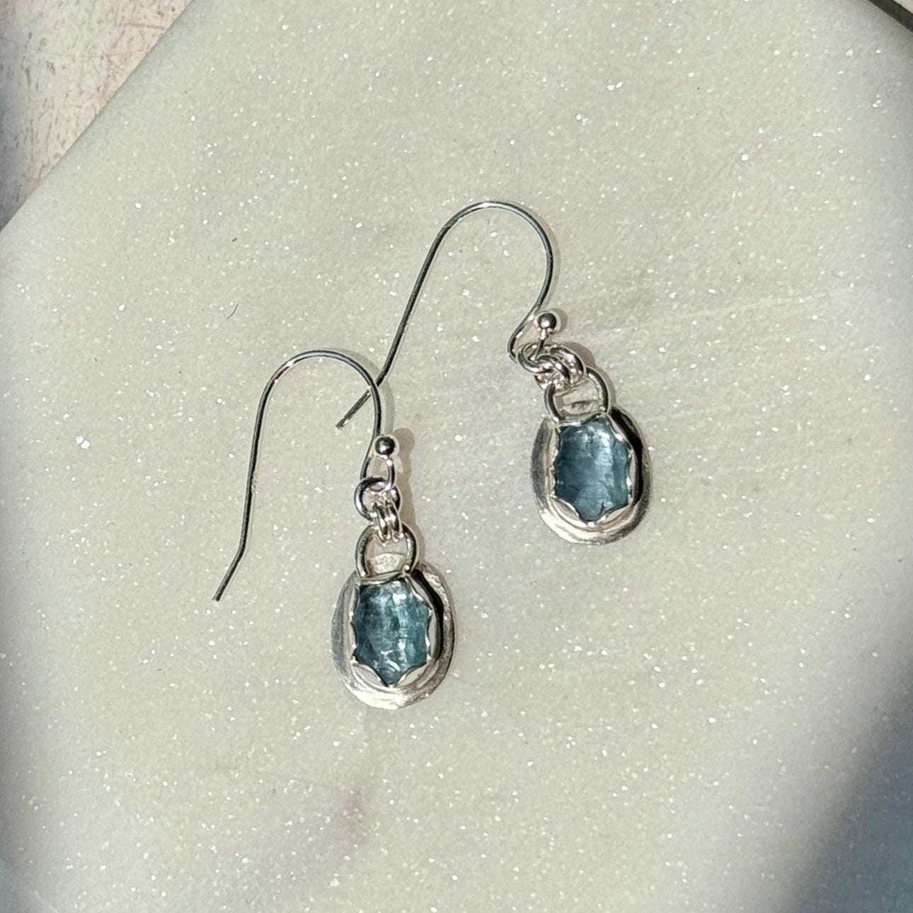 Blue Ocean Kyanite Gemstone Everyday Earrings