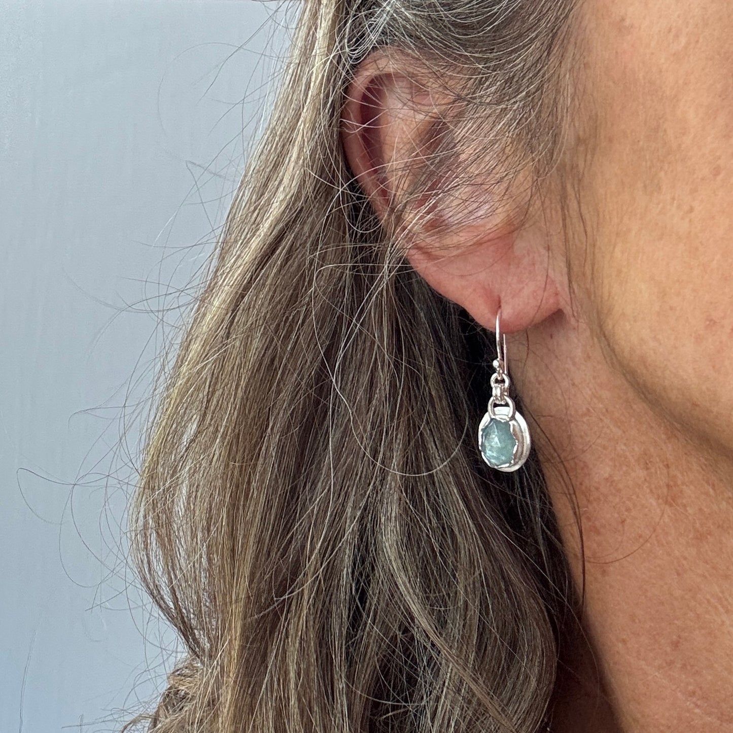 Blue Ocean Kyanite Gemstone Everyday Earrings