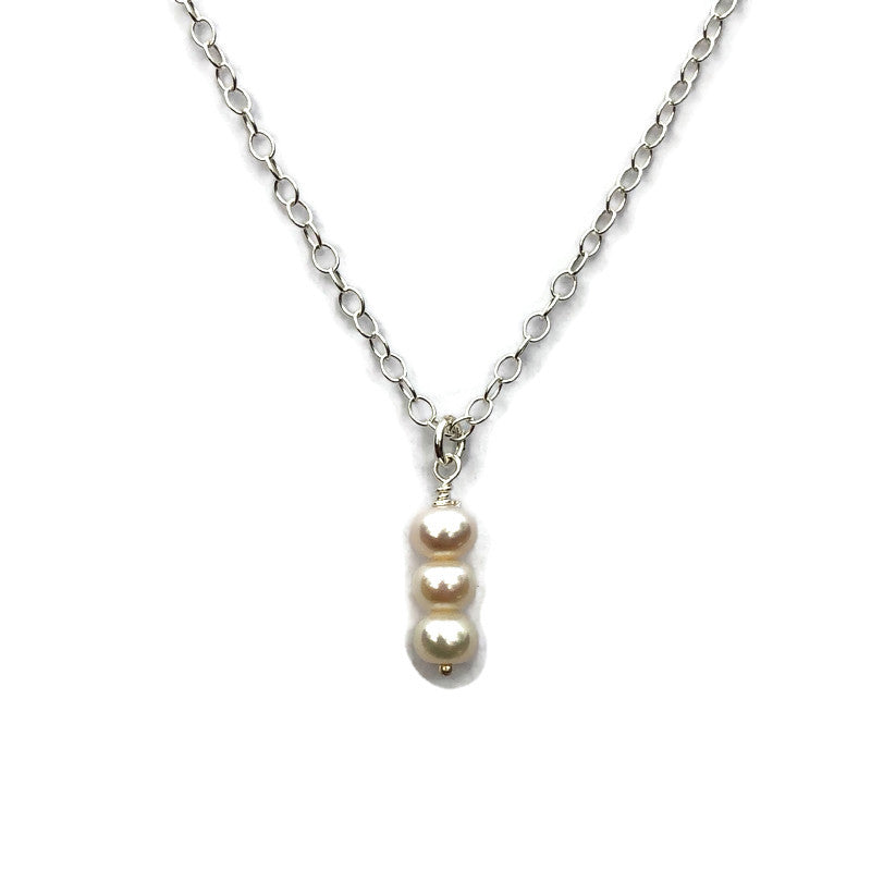 3 Pearl Stacked Necklace