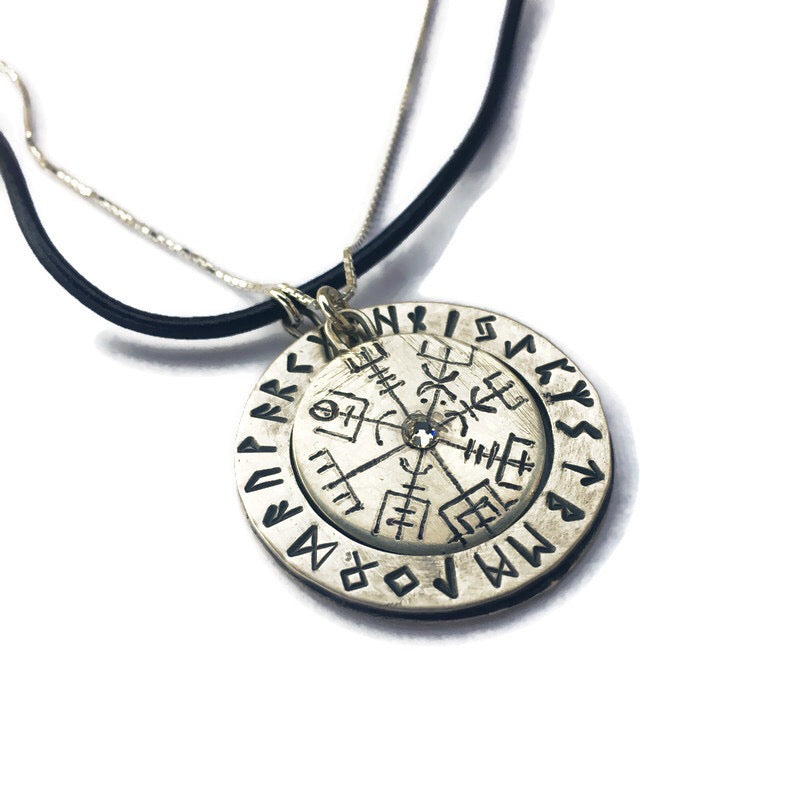 Vegvisir Compass Necklace