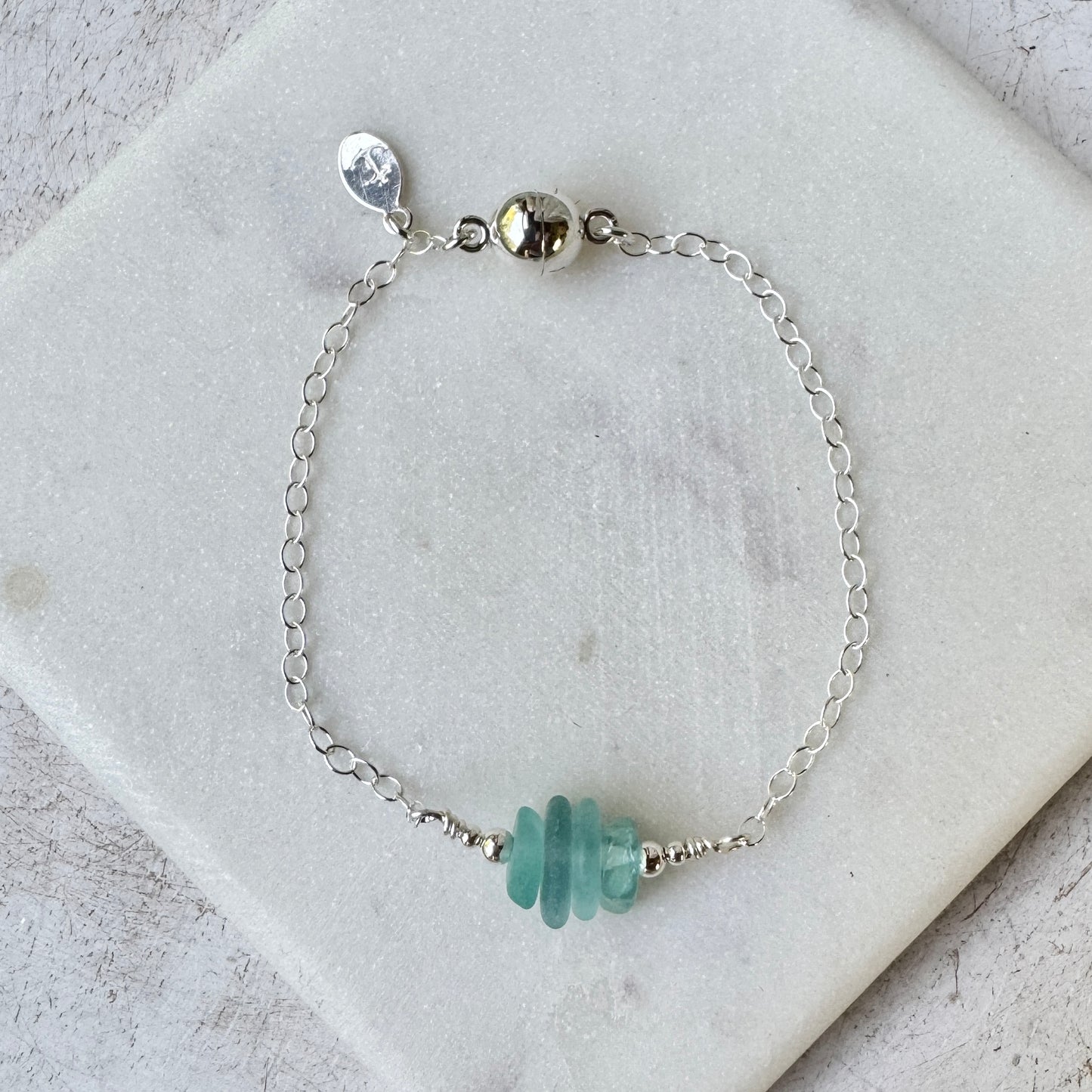 Sea Glass Stack Bracelets (5 colors)