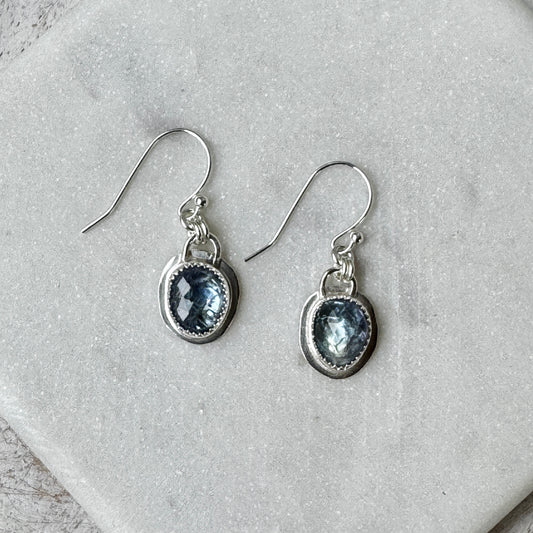 Bi-Color Tanzanite Earrings