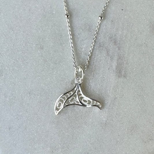 Filigree Mermaid Tail Necklace