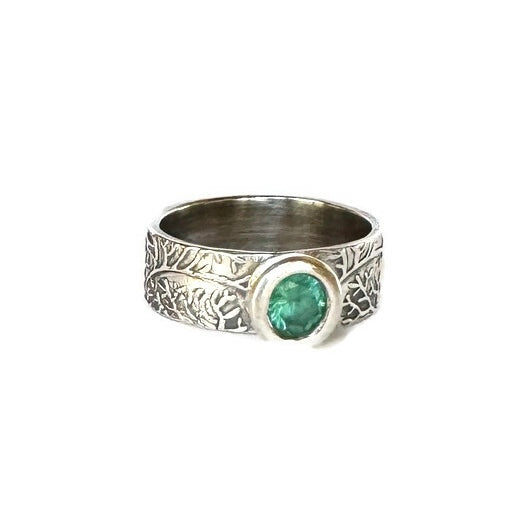 Green Stone Coral Reef Ring