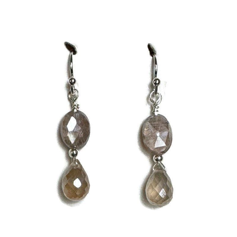 Champagne Moonstone Earrings