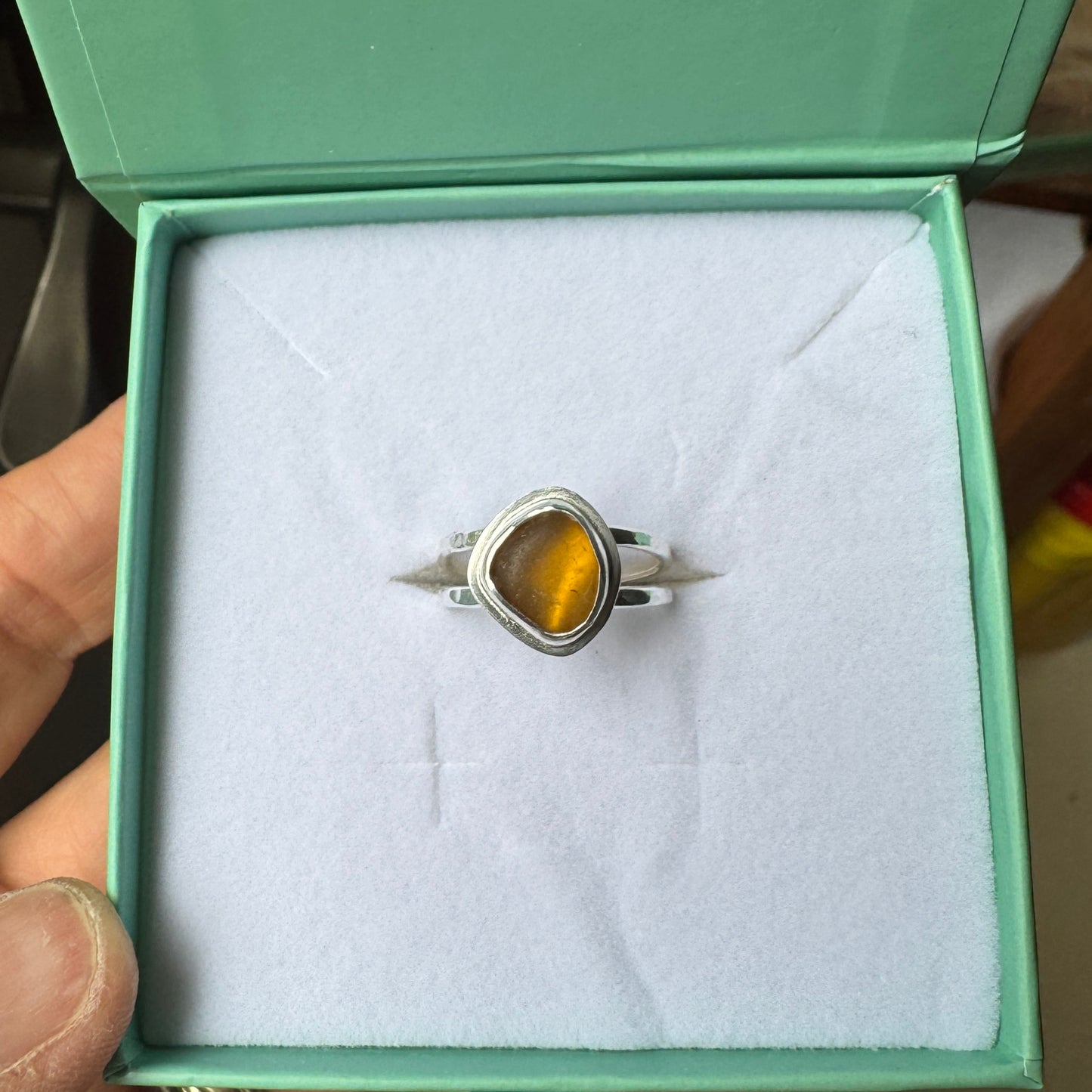 Reserve Order- Sea Glass Ring- Leisa B.