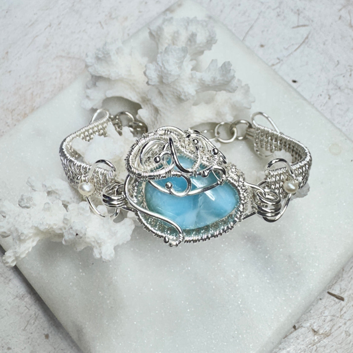 Lariamar Pure Silver Woven Bracelet
