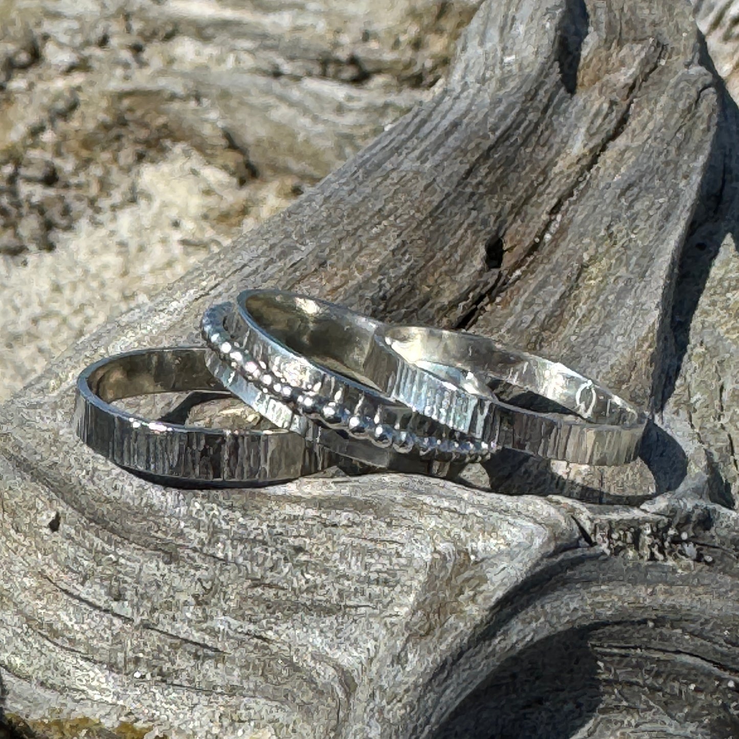 Silver Stacking Spinner Ring