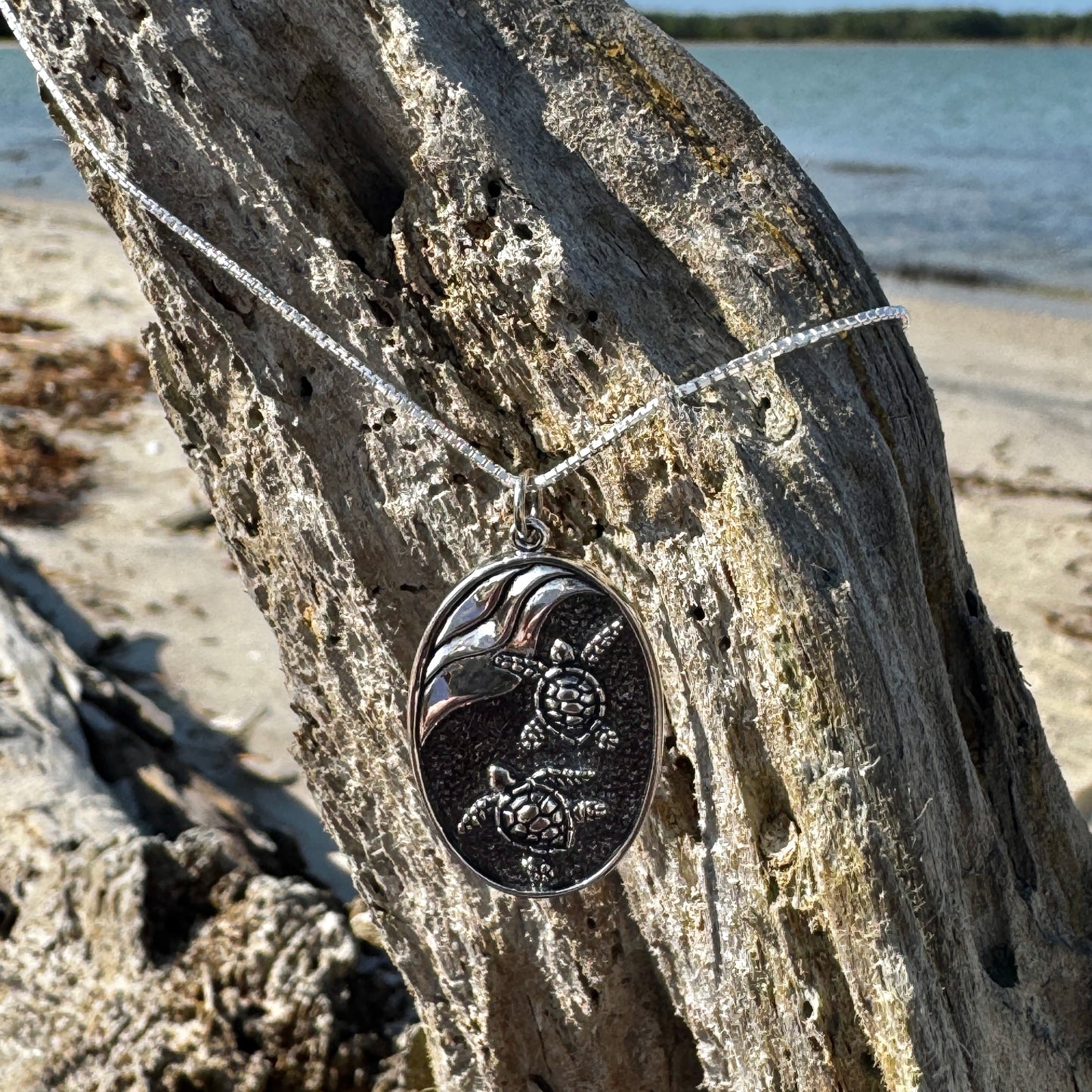 Sea Turtle Shore Line Necklace