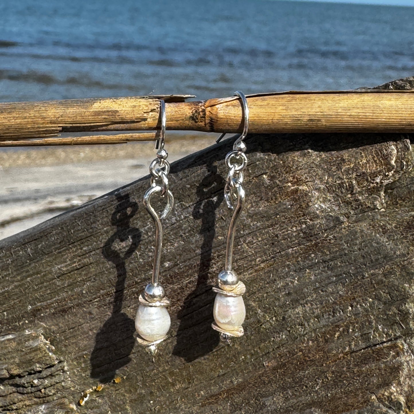 Pearl & Silver Earrings