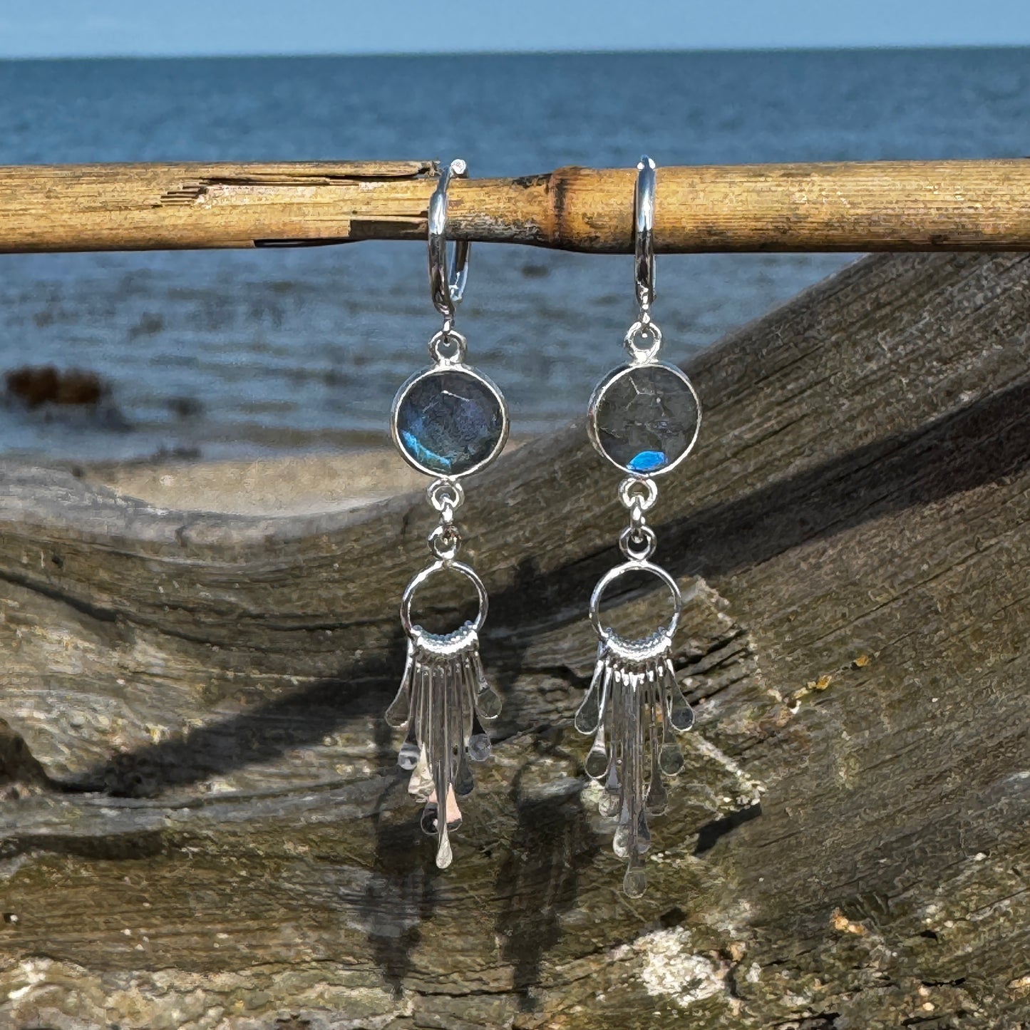 Labradorite Fringe Earrings