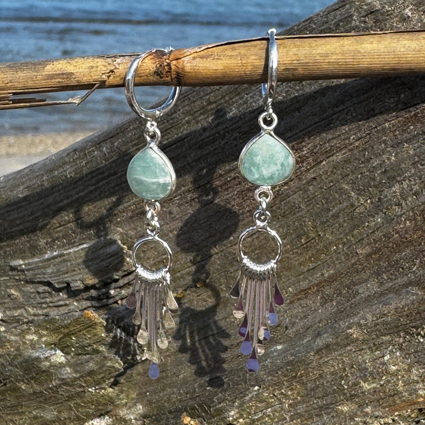 Amazonite Fringe Earrings