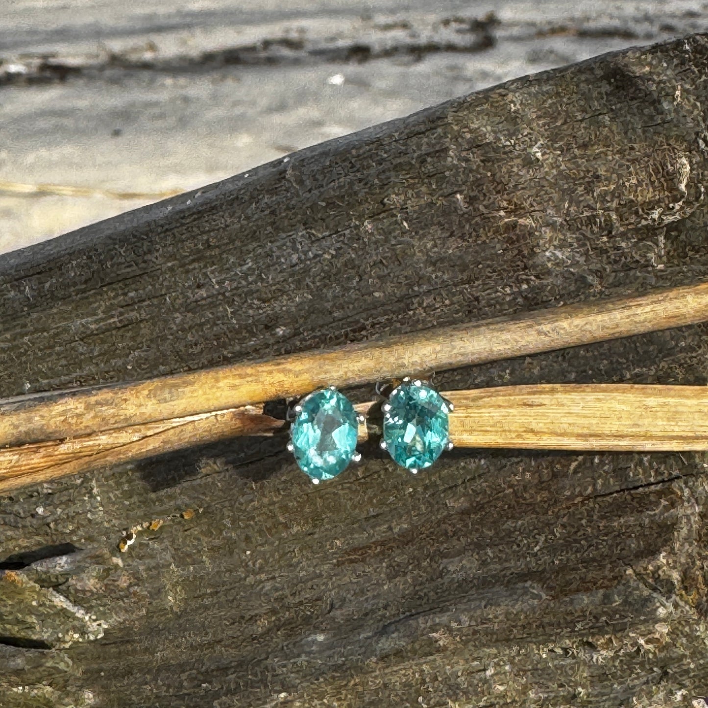 Pariba Blue Apatite Post Earrings