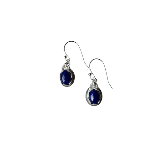 Navy Lapis Everyday Earrings