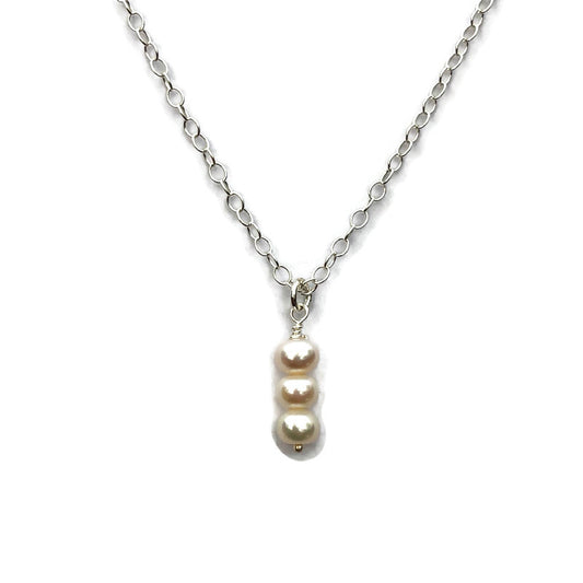 3 Pearl Stacked Necklace
