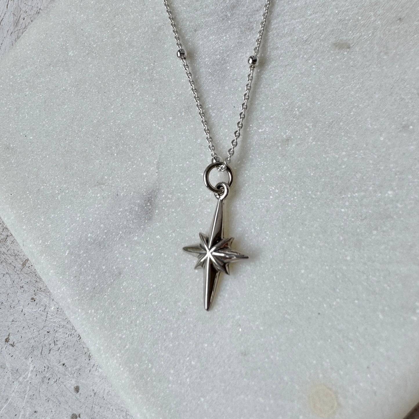 Silver Northern Star Necklace