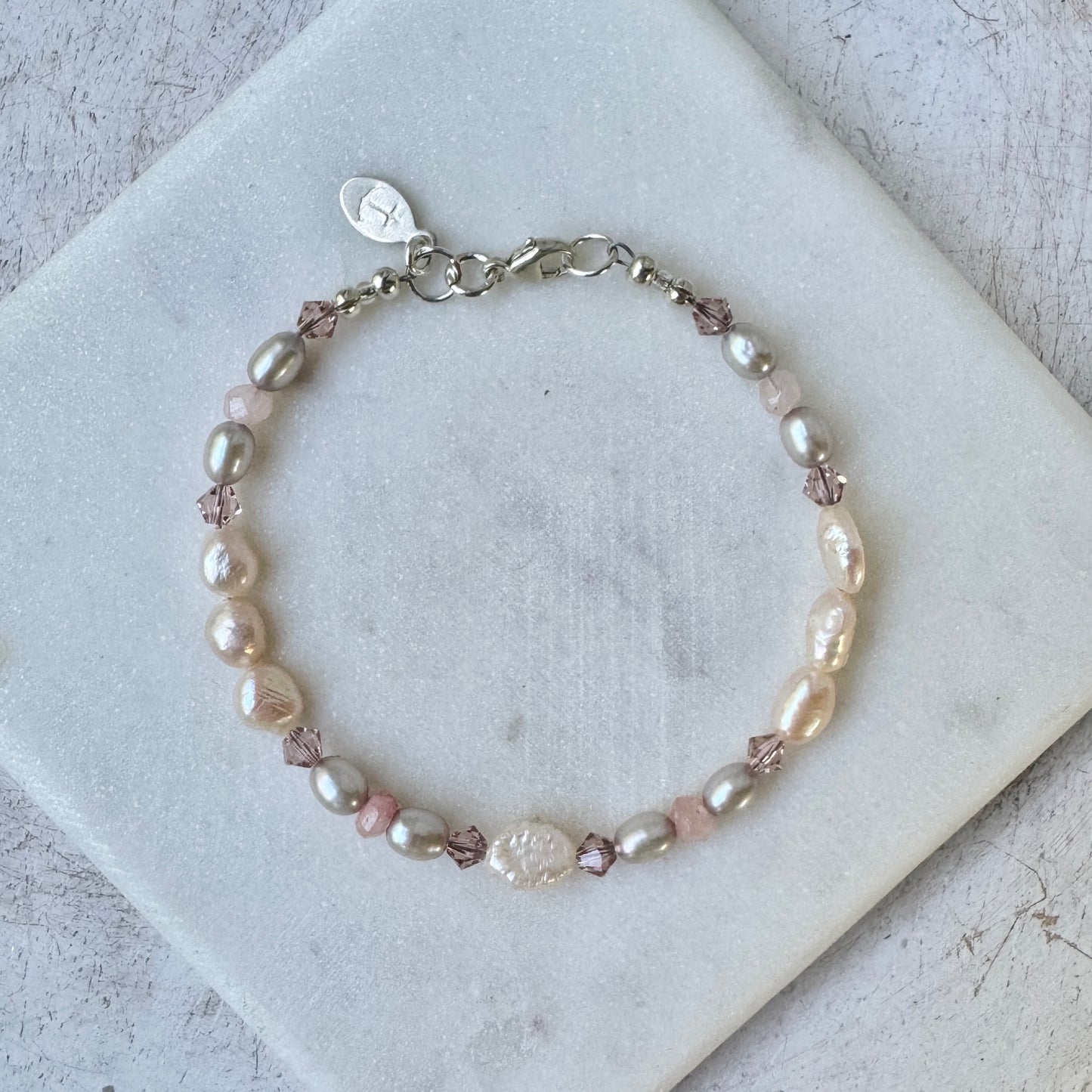 Pink Pearl Single Bracelet