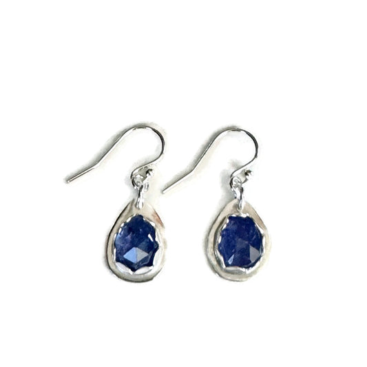 Purple Tanzanite Sterling Silver Earrings