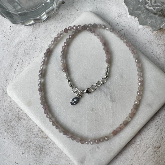 Rose Quartz Beaded Layer Necklace