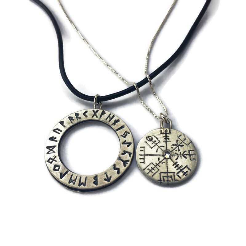 Vegvisir Compass Necklace